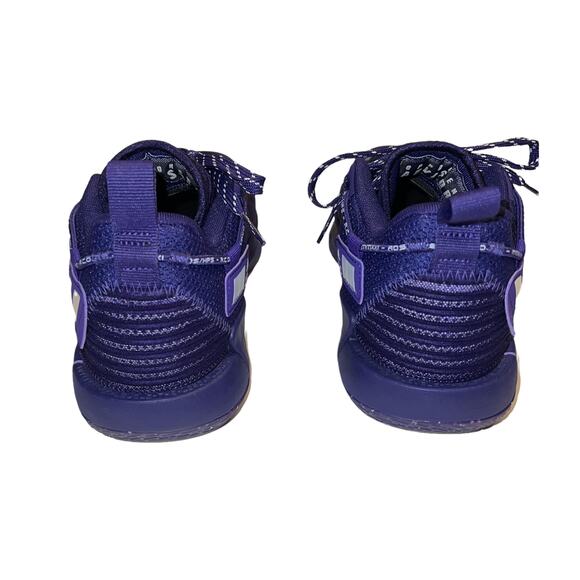 Adidas Mens Dame 7 EXTPLY Sneakers Basketball Shoes Purple & White Size 8.5 main image 6